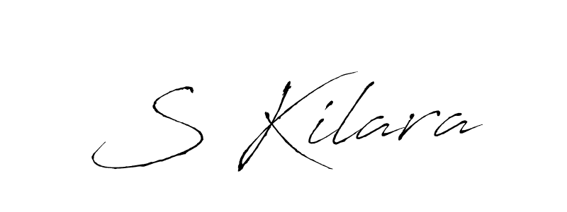 How to make S Kilara signature? Antro_Vectra is a professional autograph style. Create handwritten signature for S Kilara name. S Kilara signature style 6 images and pictures png