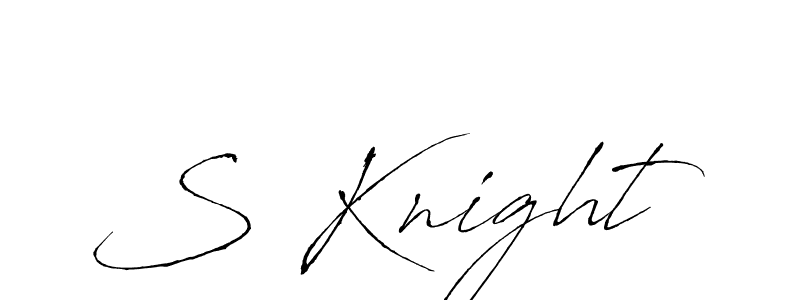 Antro_Vectra is a professional signature style that is perfect for those who want to add a touch of class to their signature. It is also a great choice for those who want to make their signature more unique. Get S Knight name to fancy signature for free. S Knight signature style 6 images and pictures png