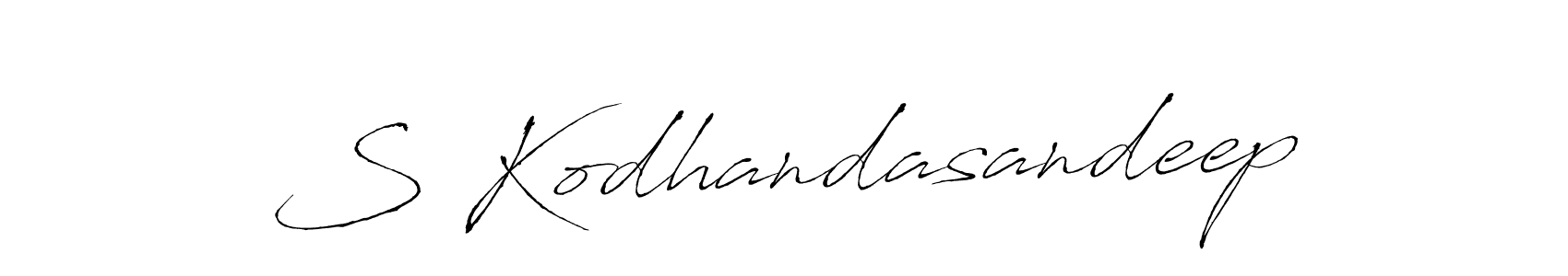 Design your own signature with our free online signature maker. With this signature software, you can create a handwritten (Antro_Vectra) signature for name S Kodhandasandeep. S Kodhandasandeep signature style 6 images and pictures png