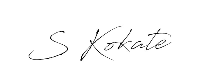 S Kokate stylish signature style. Best Handwritten Sign (Antro_Vectra) for my name. Handwritten Signature Collection Ideas for my name S Kokate. S Kokate signature style 6 images and pictures png