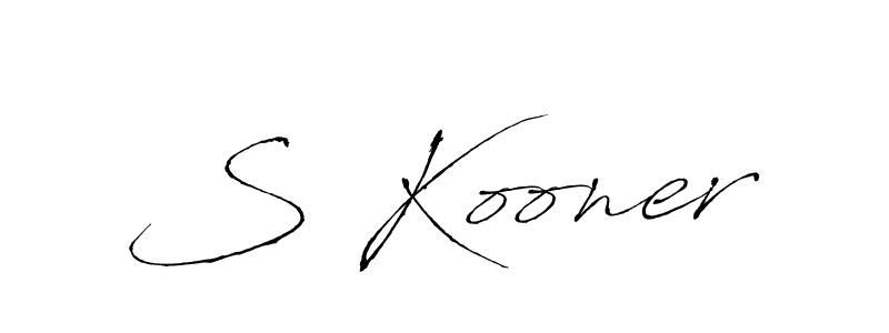 Antro_Vectra is a professional signature style that is perfect for those who want to add a touch of class to their signature. It is also a great choice for those who want to make their signature more unique. Get S Kooner name to fancy signature for free. S Kooner signature style 6 images and pictures png