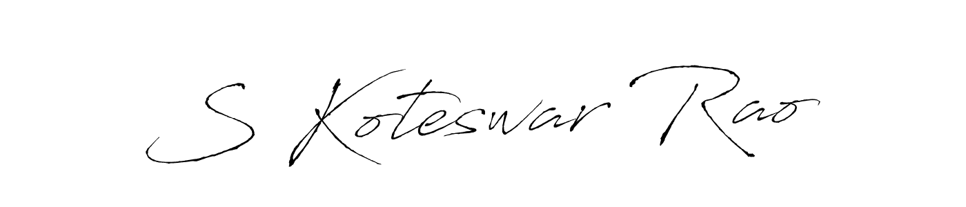 It looks lik you need a new signature style for name S Koteswar Rao. Design unique handwritten (Antro_Vectra) signature with our free signature maker in just a few clicks. S Koteswar Rao signature style 6 images and pictures png