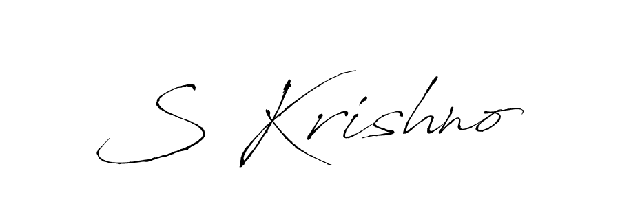 How to make S Krishno signature? Antro_Vectra is a professional autograph style. Create handwritten signature for S Krishno name. S Krishno signature style 6 images and pictures png