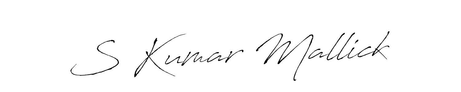 You can use this online signature creator to create a handwritten signature for the name S Kumar Mallick. This is the best online autograph maker. S Kumar Mallick signature style 6 images and pictures png