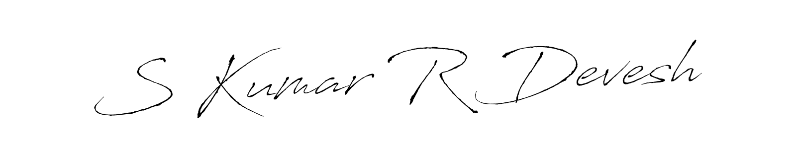 It looks lik you need a new signature style for name S Kumar R Devesh. Design unique handwritten (Antro_Vectra) signature with our free signature maker in just a few clicks. S Kumar R Devesh signature style 6 images and pictures png