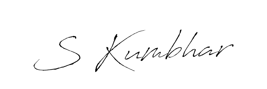 Make a beautiful signature design for name S Kumbhar. With this signature (Antro_Vectra) style, you can create a handwritten signature for free. S Kumbhar signature style 6 images and pictures png