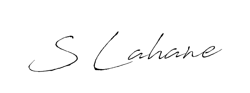 How to make S Lahane name signature. Use Antro_Vectra style for creating short signs online. This is the latest handwritten sign. S Lahane signature style 6 images and pictures png