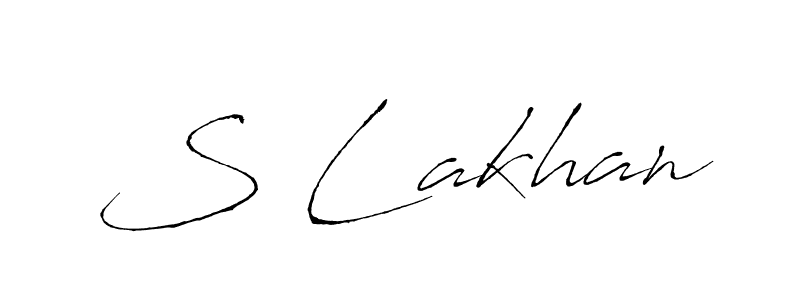 Also You can easily find your signature by using the search form. We will create S Lakhan name handwritten signature images for you free of cost using Antro_Vectra sign style. S Lakhan signature style 6 images and pictures png