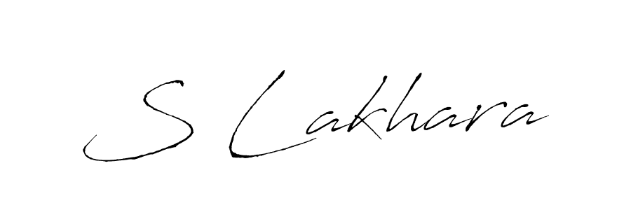 if you are searching for the best signature style for your name S Lakhara. so please give up your signature search. here we have designed multiple signature styles  using Antro_Vectra. S Lakhara signature style 6 images and pictures png