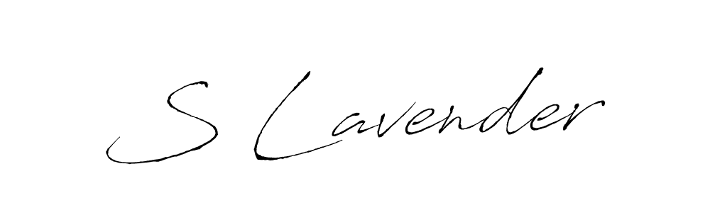 if you are searching for the best signature style for your name S Lavender. so please give up your signature search. here we have designed multiple signature styles  using Antro_Vectra. S Lavender signature style 6 images and pictures png
