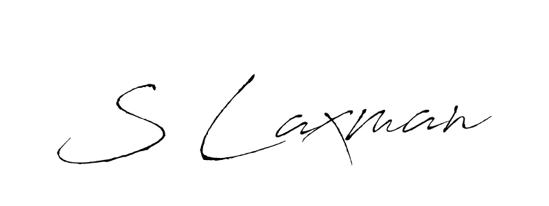 S Laxman stylish signature style. Best Handwritten Sign (Antro_Vectra) for my name. Handwritten Signature Collection Ideas for my name S Laxman. S Laxman signature style 6 images and pictures png