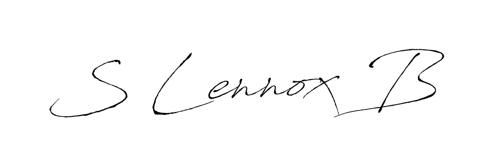 Create a beautiful signature design for name S Lennox B. With this signature (Antro_Vectra) fonts, you can make a handwritten signature for free. S Lennox B signature style 6 images and pictures png