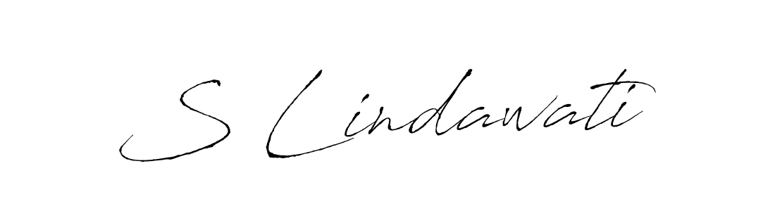Also we have S Lindawati name is the best signature style. Create professional handwritten signature collection using Antro_Vectra autograph style. S Lindawati signature style 6 images and pictures png