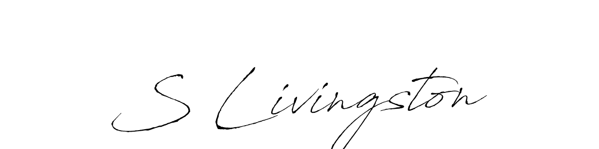 The best way (Antro_Vectra) to make a short signature is to pick only two or three words in your name. The name S Livingston include a total of six letters. For converting this name. S Livingston signature style 6 images and pictures png