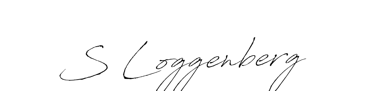 Make a beautiful signature design for name S Loggenberg. With this signature (Antro_Vectra) style, you can create a handwritten signature for free. S Loggenberg signature style 6 images and pictures png