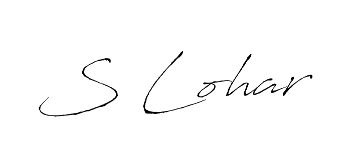 How to make S Lohar signature? Antro_Vectra is a professional autograph style. Create handwritten signature for S Lohar name. S Lohar signature style 6 images and pictures png