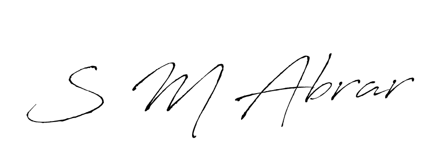 if you are searching for the best signature style for your name S M Abrar. so please give up your signature search. here we have designed multiple signature styles  using Antro_Vectra. S M Abrar signature style 6 images and pictures png