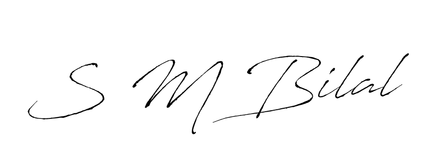 Use a signature maker to create a handwritten signature online. With this signature software, you can design (Antro_Vectra) your own signature for name S M Bilal. S M Bilal signature style 6 images and pictures png