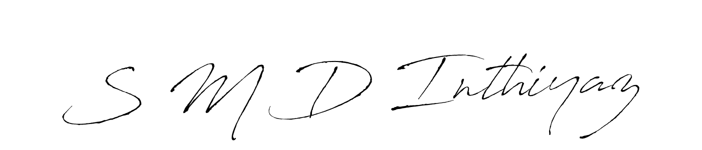 Make a beautiful signature design for name S M D Inthiyaz. Use this online signature maker to create a handwritten signature for free. S M D Inthiyaz signature style 6 images and pictures png