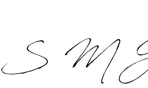 Design your own signature with our free online signature maker. With this signature software, you can create a handwritten (Antro_Vectra) signature for name S M G. S M G signature style 6 images and pictures png