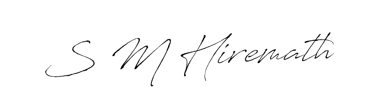Also we have S M Hiremath name is the best signature style. Create professional handwritten signature collection using Antro_Vectra autograph style. S M Hiremath signature style 6 images and pictures png