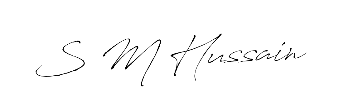 Also You can easily find your signature by using the search form. We will create S M Hussain name handwritten signature images for you free of cost using Antro_Vectra sign style. S M Hussain signature style 6 images and pictures png