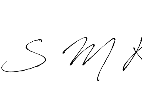 if you are searching for the best signature style for your name S M K. so please give up your signature search. here we have designed multiple signature styles  using Antro_Vectra. S M K signature style 6 images and pictures png
