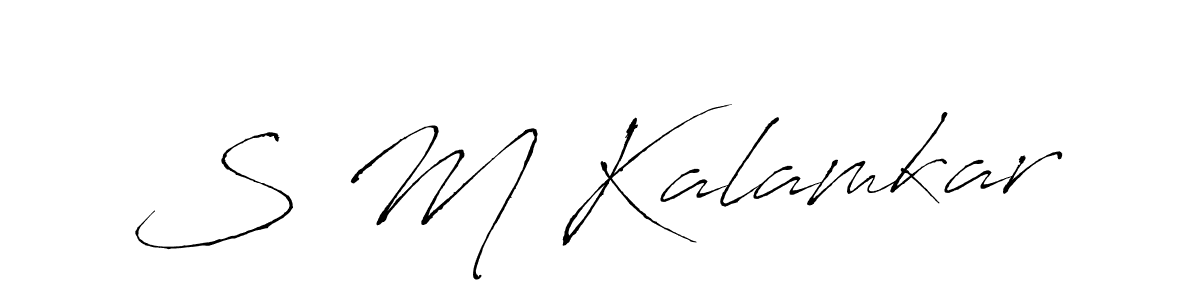 It looks lik you need a new signature style for name S M Kalamkar. Design unique handwritten (Antro_Vectra) signature with our free signature maker in just a few clicks. S M Kalamkar signature style 6 images and pictures png