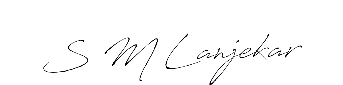 You can use this online signature creator to create a handwritten signature for the name S M Lanjekar. This is the best online autograph maker. S M Lanjekar signature style 6 images and pictures png