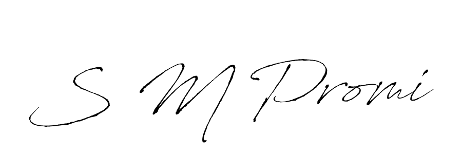 How to make S M Promi signature? Antro_Vectra is a professional autograph style. Create handwritten signature for S M Promi name. S M Promi signature style 6 images and pictures png