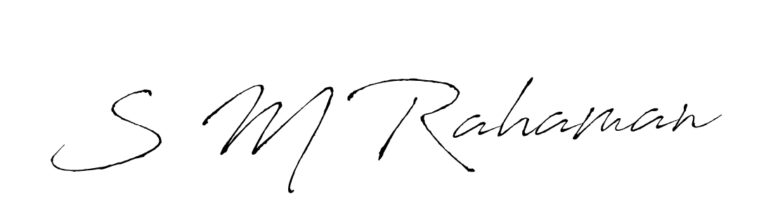 You should practise on your own different ways (Antro_Vectra) to write your name (S M Rahaman) in signature. don't let someone else do it for you. S M Rahaman signature style 6 images and pictures png