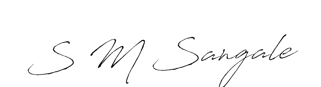 It looks lik you need a new signature style for name S M Sangale. Design unique handwritten (Antro_Vectra) signature with our free signature maker in just a few clicks. S M Sangale signature style 6 images and pictures png