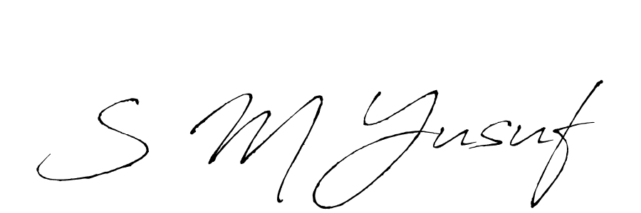 Also we have S M Yusuf name is the best signature style. Create professional handwritten signature collection using Antro_Vectra autograph style. S M Yusuf signature style 6 images and pictures png