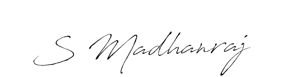 if you are searching for the best signature style for your name S Madhanraj. so please give up your signature search. here we have designed multiple signature styles  using Antro_Vectra. S Madhanraj signature style 6 images and pictures png