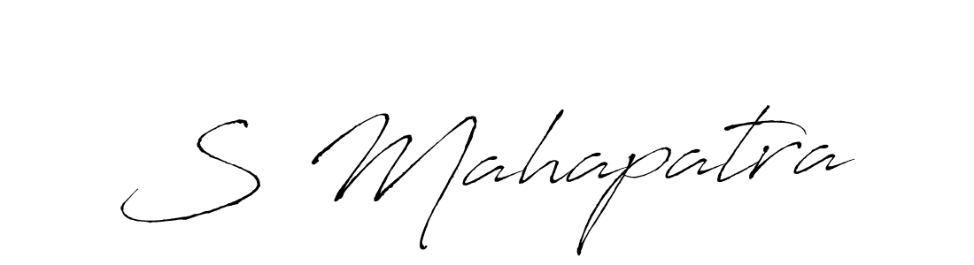 Make a beautiful signature design for name S Mahapatra. With this signature (Antro_Vectra) style, you can create a handwritten signature for free. S Mahapatra signature style 6 images and pictures png