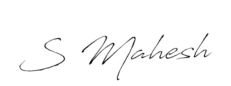 How to make S Mahesh name signature. Use Antro_Vectra style for creating short signs online. This is the latest handwritten sign. S Mahesh signature style 6 images and pictures png