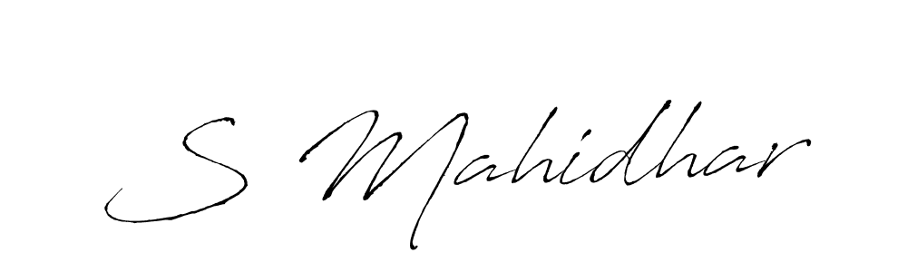 Antro_Vectra is a professional signature style that is perfect for those who want to add a touch of class to their signature. It is also a great choice for those who want to make their signature more unique. Get S Mahidhar name to fancy signature for free. S Mahidhar signature style 6 images and pictures png