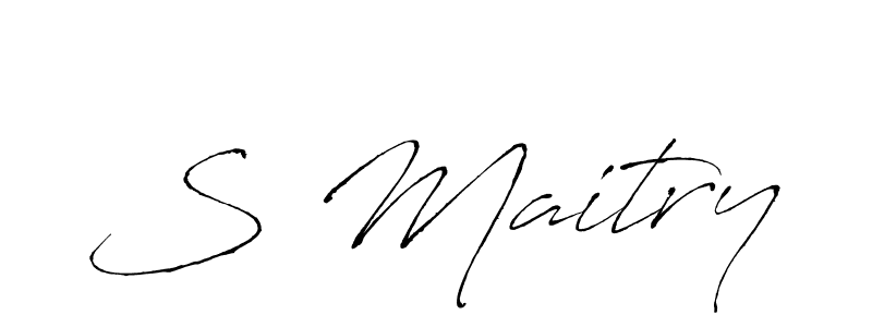 Once you've used our free online signature maker to create your best signature Antro_Vectra style, it's time to enjoy all of the benefits that S Maitry name signing documents. S Maitry signature style 6 images and pictures png