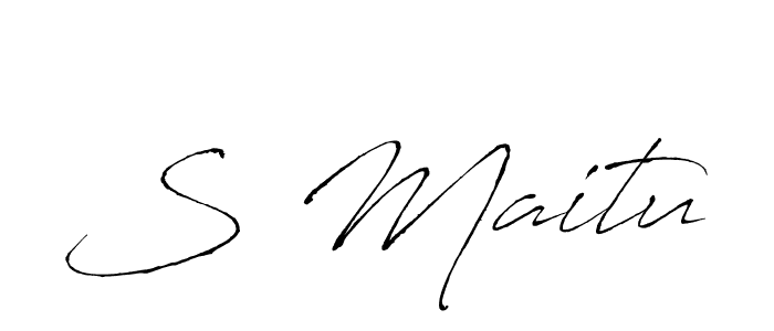 It looks lik you need a new signature style for name S Maitu. Design unique handwritten (Antro_Vectra) signature with our free signature maker in just a few clicks. S Maitu signature style 6 images and pictures png