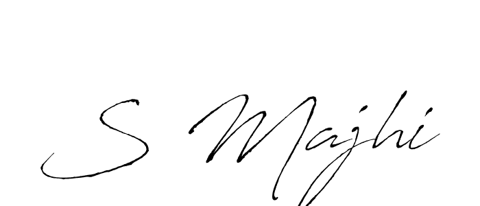 Design your own signature with our free online signature maker. With this signature software, you can create a handwritten (Antro_Vectra) signature for name S Majhi. S Majhi signature style 6 images and pictures png