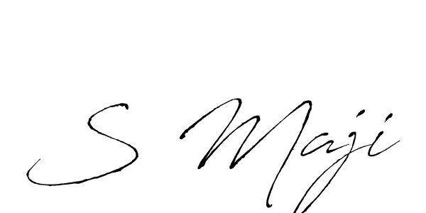 The best way (Antro_Vectra) to make a short signature is to pick only two or three words in your name. The name S Maji include a total of six letters. For converting this name. S Maji signature style 6 images and pictures png