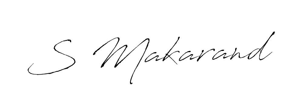 You should practise on your own different ways (Antro_Vectra) to write your name (S Makarand) in signature. don't let someone else do it for you. S Makarand signature style 6 images and pictures png