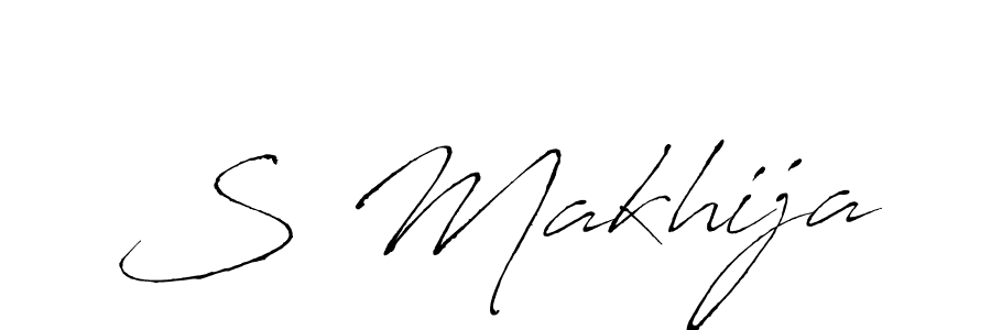 This is the best signature style for the S Makhija name. Also you like these signature font (Antro_Vectra). Mix name signature. S Makhija signature style 6 images and pictures png