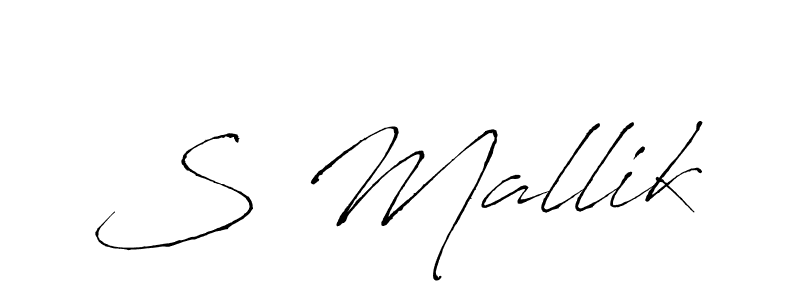 The best way (Antro_Vectra) to make a short signature is to pick only two or three words in your name. The name S Mallik include a total of six letters. For converting this name. S Mallik signature style 6 images and pictures png