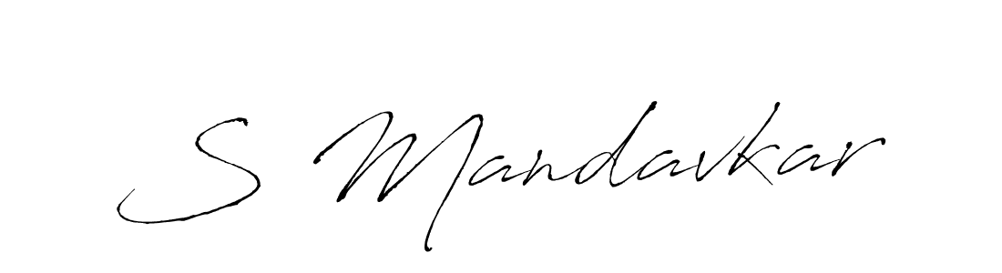 S Mandavkar stylish signature style. Best Handwritten Sign (Antro_Vectra) for my name. Handwritten Signature Collection Ideas for my name S Mandavkar. S Mandavkar signature style 6 images and pictures png