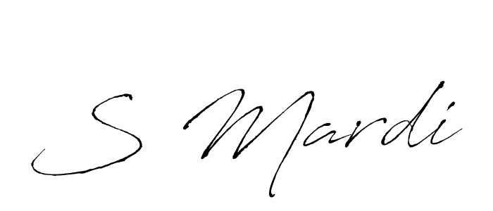 How to make S Mardi name signature. Use Antro_Vectra style for creating short signs online. This is the latest handwritten sign. S Mardi signature style 6 images and pictures png