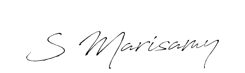 Make a beautiful signature design for name S Marisamy. With this signature (Antro_Vectra) style, you can create a handwritten signature for free. S Marisamy signature style 6 images and pictures png