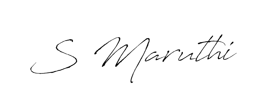 How to make S Maruthi signature? Antro_Vectra is a professional autograph style. Create handwritten signature for S Maruthi name. S Maruthi signature style 6 images and pictures png