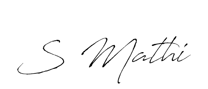 You can use this online signature creator to create a handwritten signature for the name S Mathi. This is the best online autograph maker. S Mathi signature style 6 images and pictures png