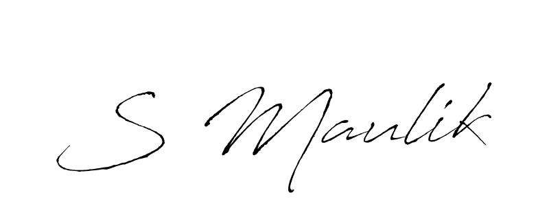 Also You can easily find your signature by using the search form. We will create S Maulik name handwritten signature images for you free of cost using Antro_Vectra sign style. S Maulik signature style 6 images and pictures png